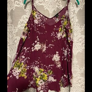 Torrid purple gauze tank size 3x